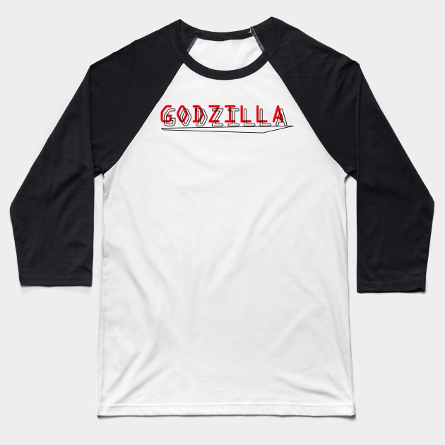 GODZILLA Baseball T-Shirt by Dexter